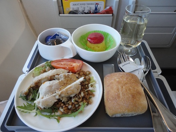 Qantas Business Class Meal