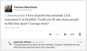 Tweet from American Airlines
