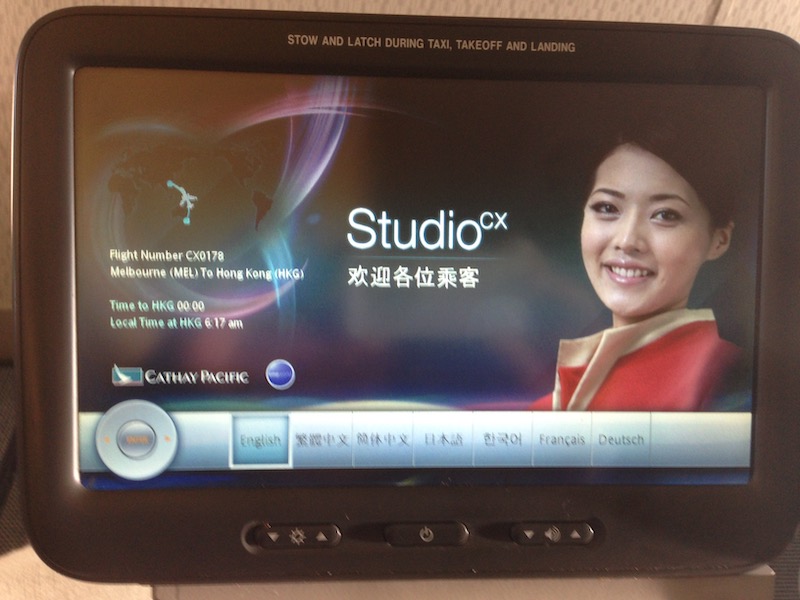 Cathay Pacific IFE