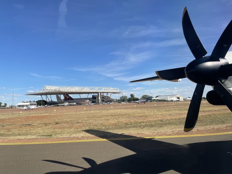 Qantas Founders Museum View at Longreach Airport