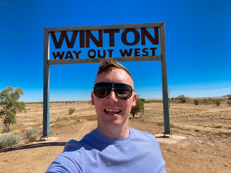 Way out West Sign Winton Qld