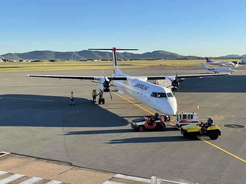 QantasLink Dash 8 at Townsville Airport