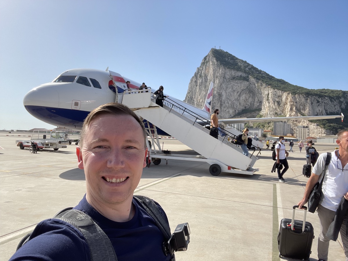 British Airways A320 at Gibraltar Airport