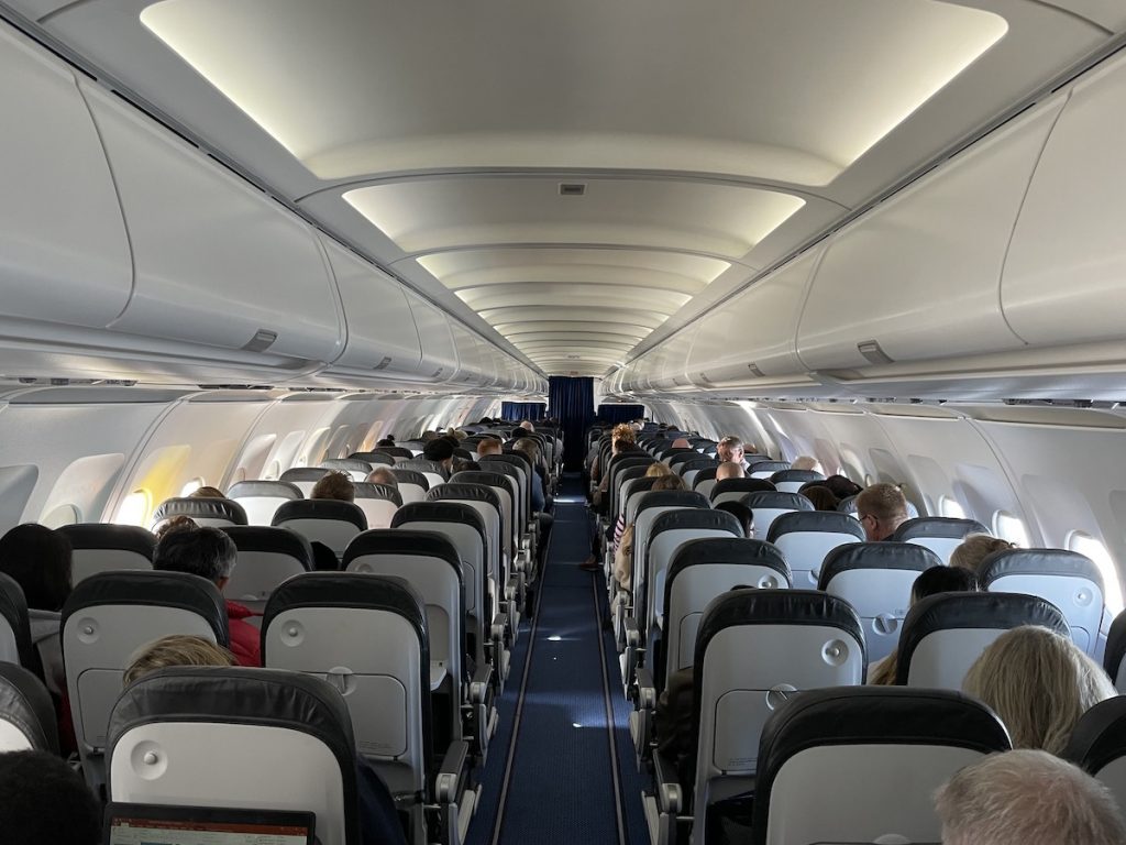 British Airways Airbus A320 Economy Cabin