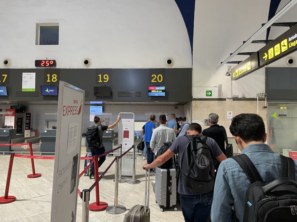 Iberia Check In at Seville Airport